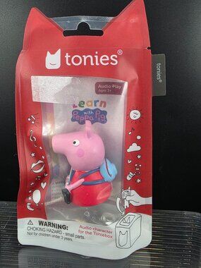 Tonies Learn With Peppa Pig Audio Character 60 Min Playtime Ages 3+ Educational